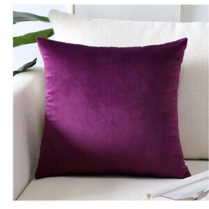 NWOT Set of 2 Velour Euro Pillow Cases